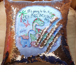A fabulous gift idea - personalised printed cushion cover.